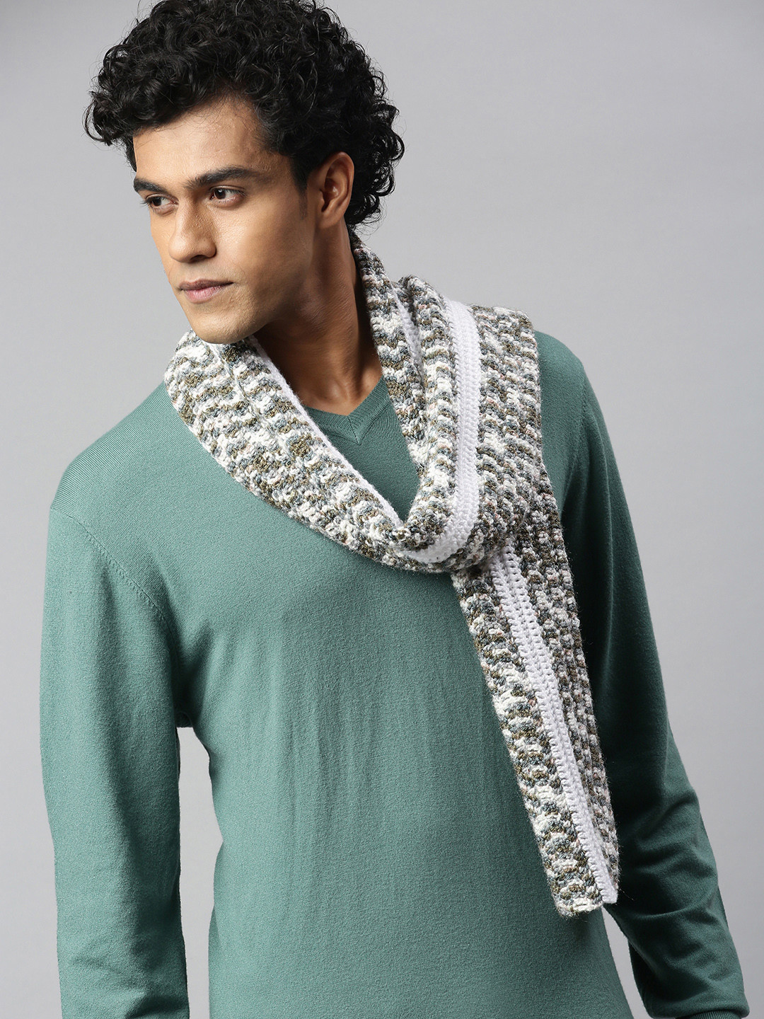 Magic Needles Unisex Multicoloured Scarf