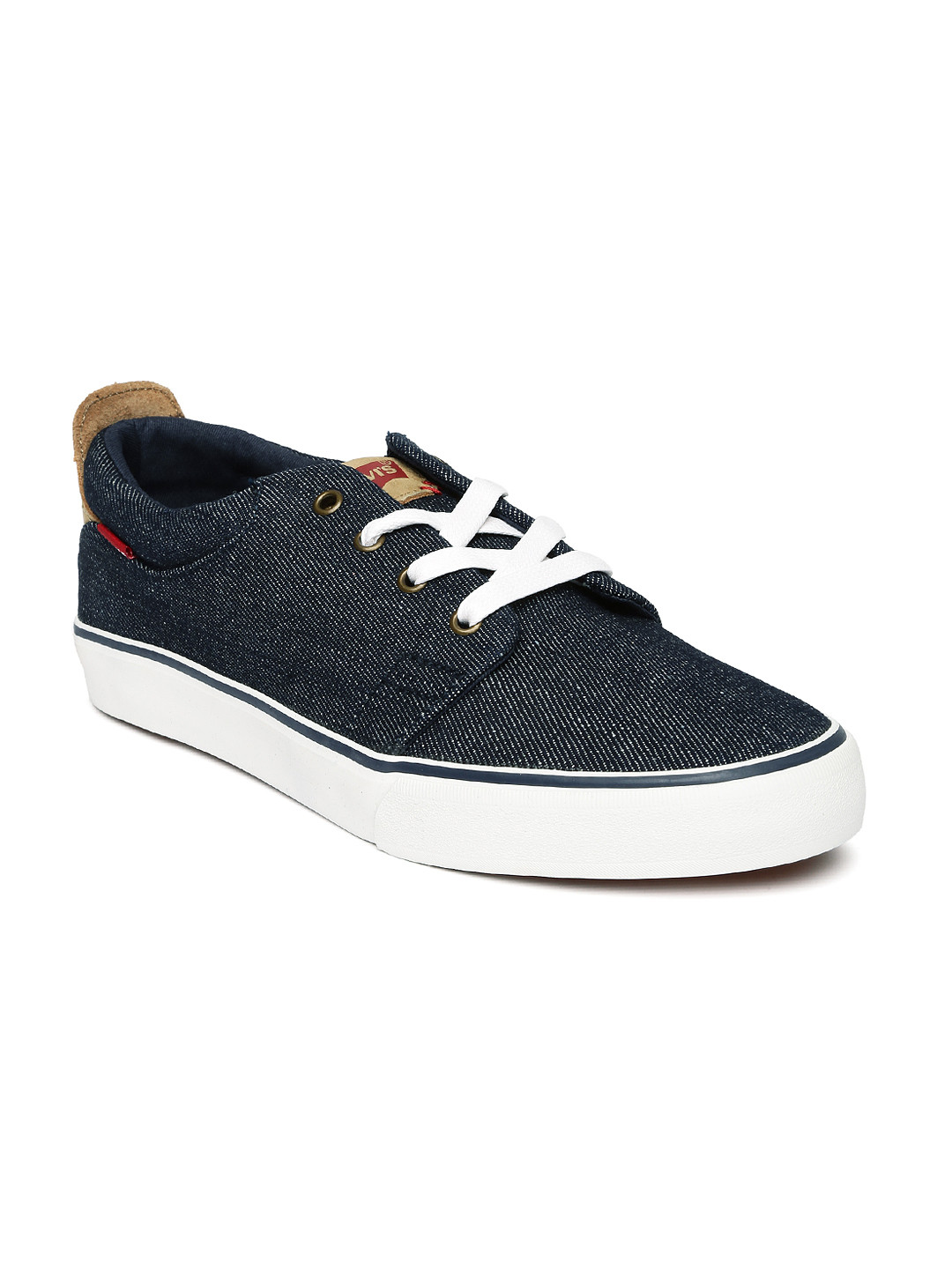 Buy Levis Men Navy Blue Denim Sneakers 