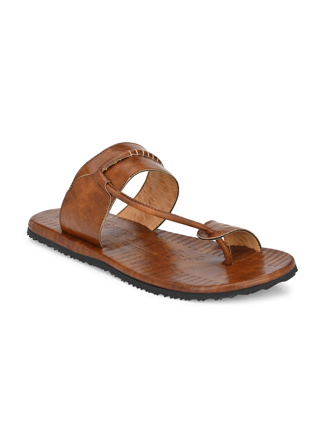 Eego Italy Men Tan Ethnic Comfort Sandals