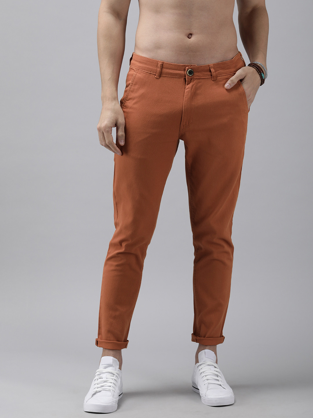 Roadster Men Brown Trousers