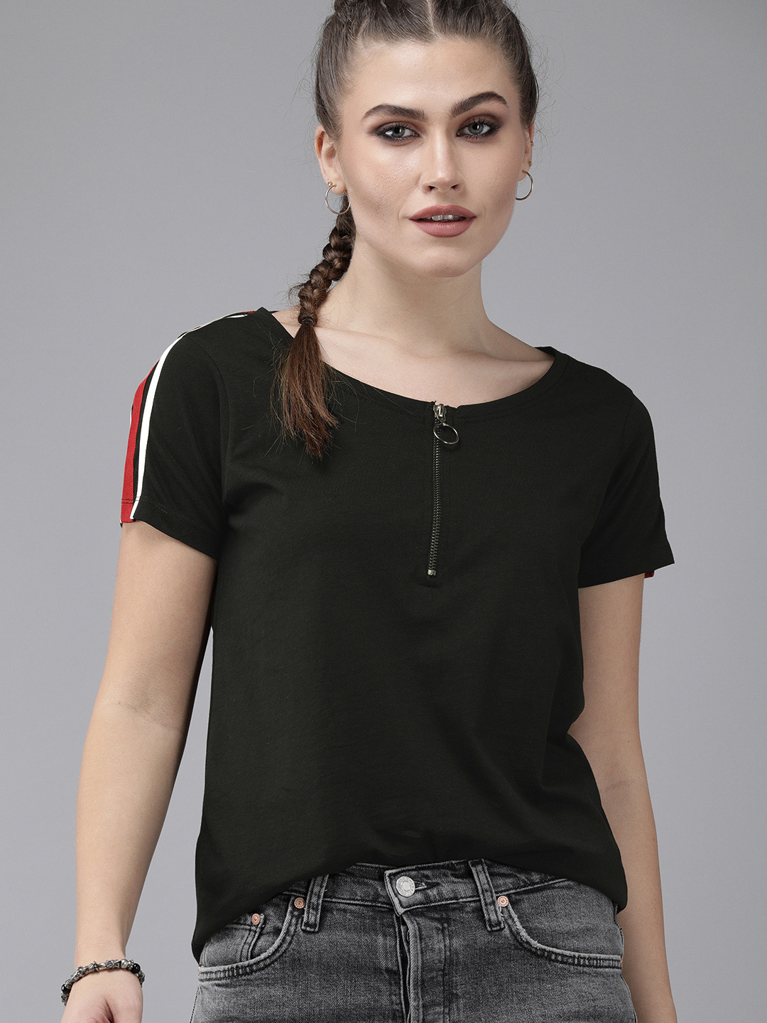 Roadster Black Side Tape Regular Top