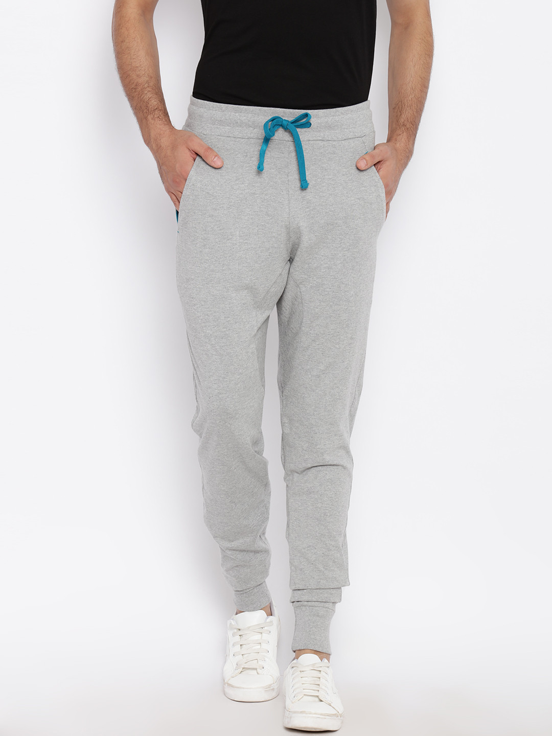 Buy Chromozome Grey Melange Track Pants 