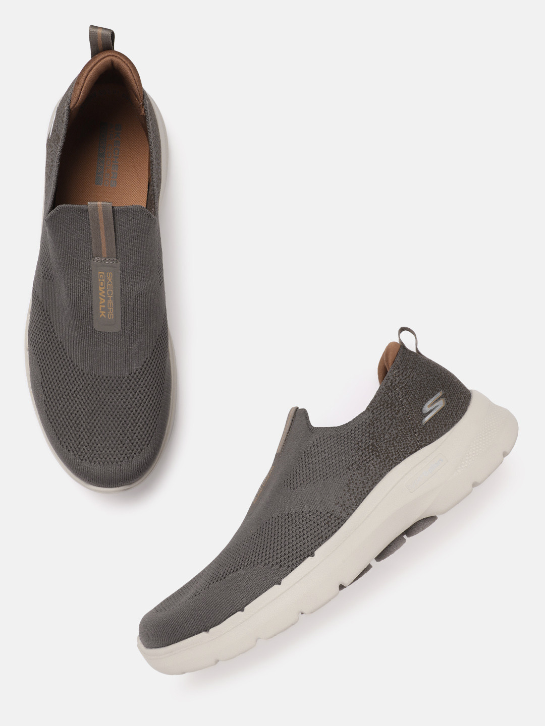 Skechers Men Woven Design Go Walk 6 Walking Shoes