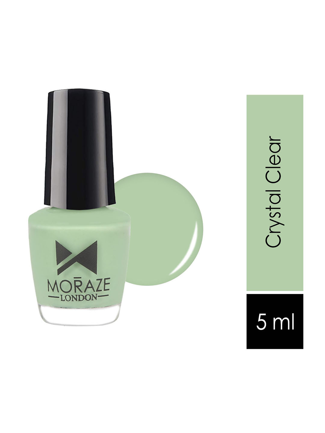 Moraze Women Sea Green Paint Your Own Rainbow Nail Polish - Crystal Clear