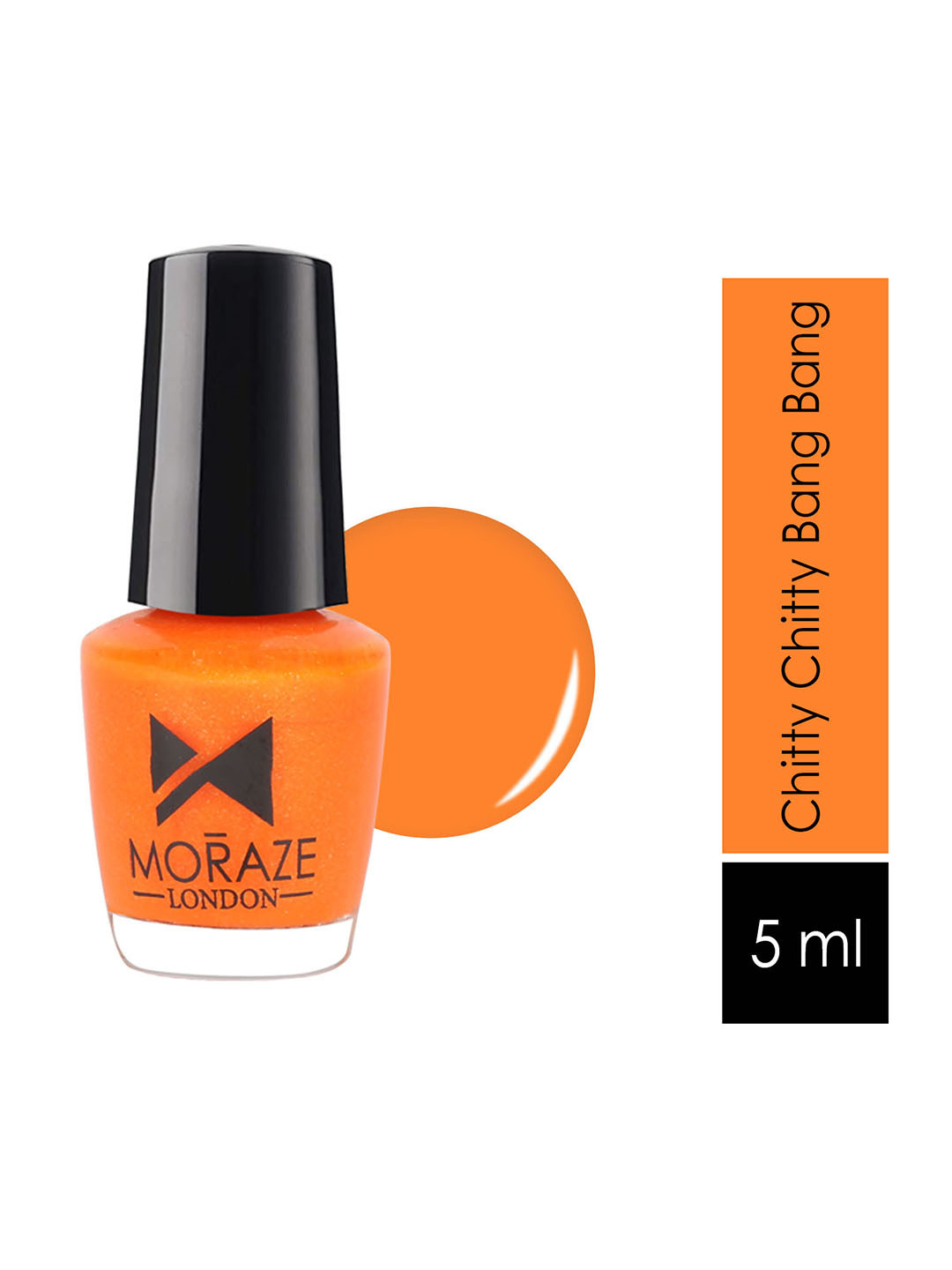 Moraze Women Orange Paint Your Own Rainbow Nail Polish - Chitty Chitty Bang Bang