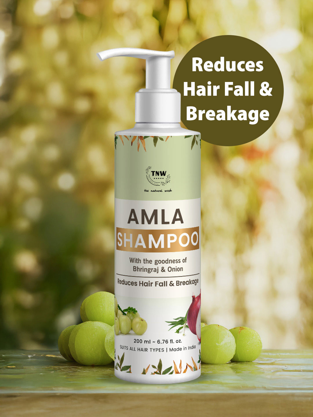 TNW the natural wash Amla Shampoo for Controlling Breakage & Thinning - 200 ml