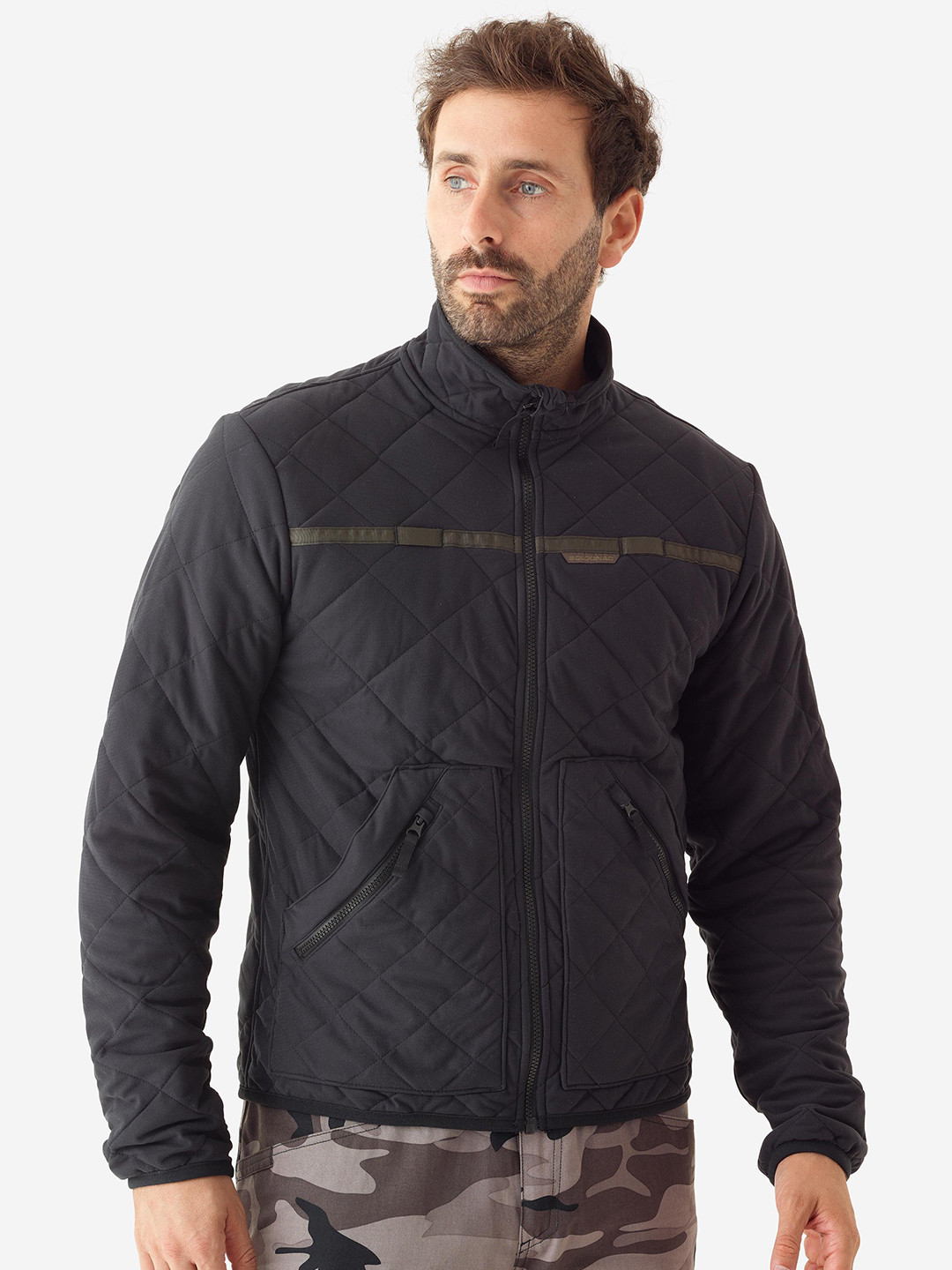 Decathlon SOLOGNAC Men Quilted Hiking Padded Jacket