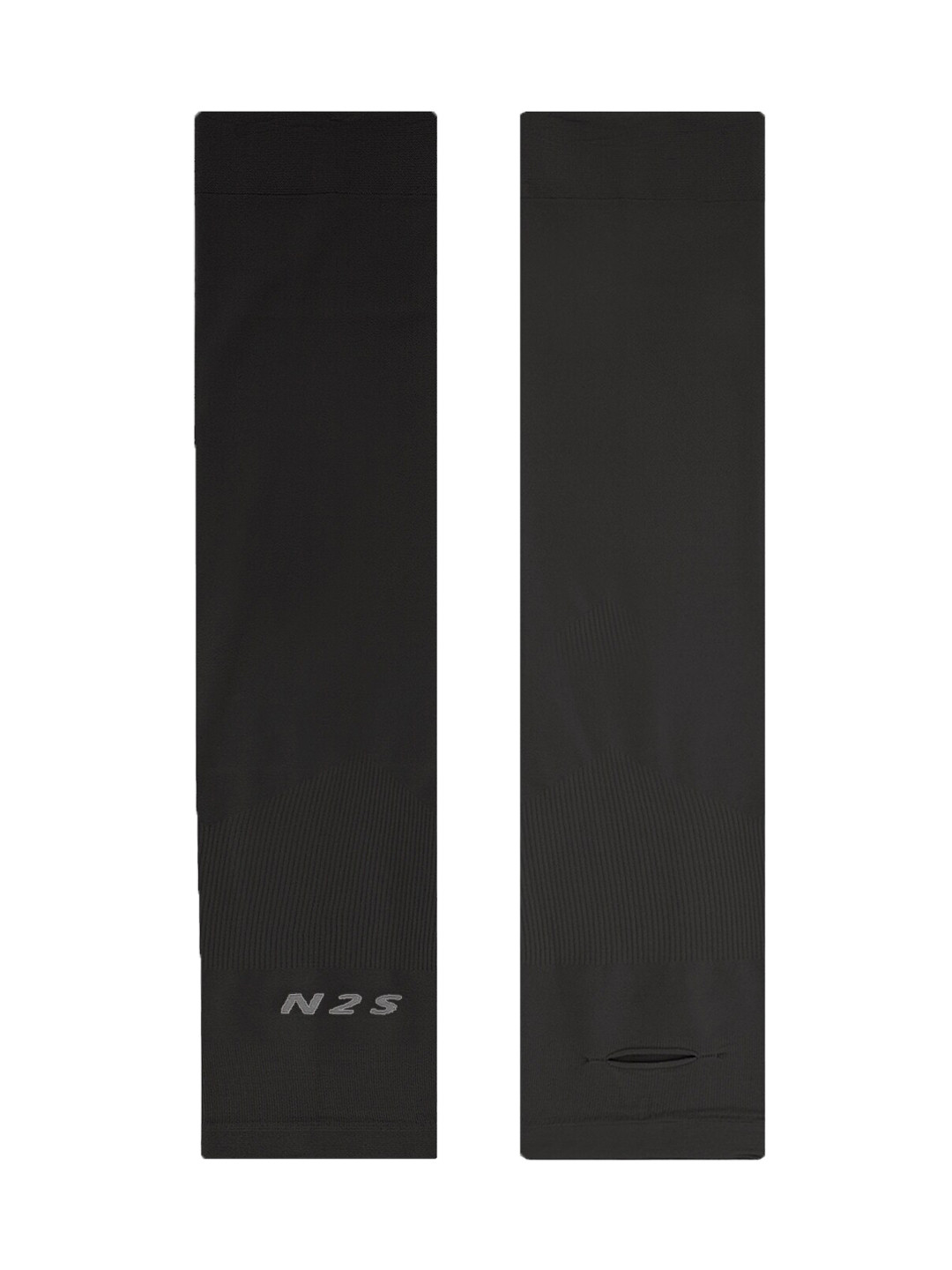 N2S NEXT2SKIN Black Solid UV Protection Arm Sleeves Gloves
