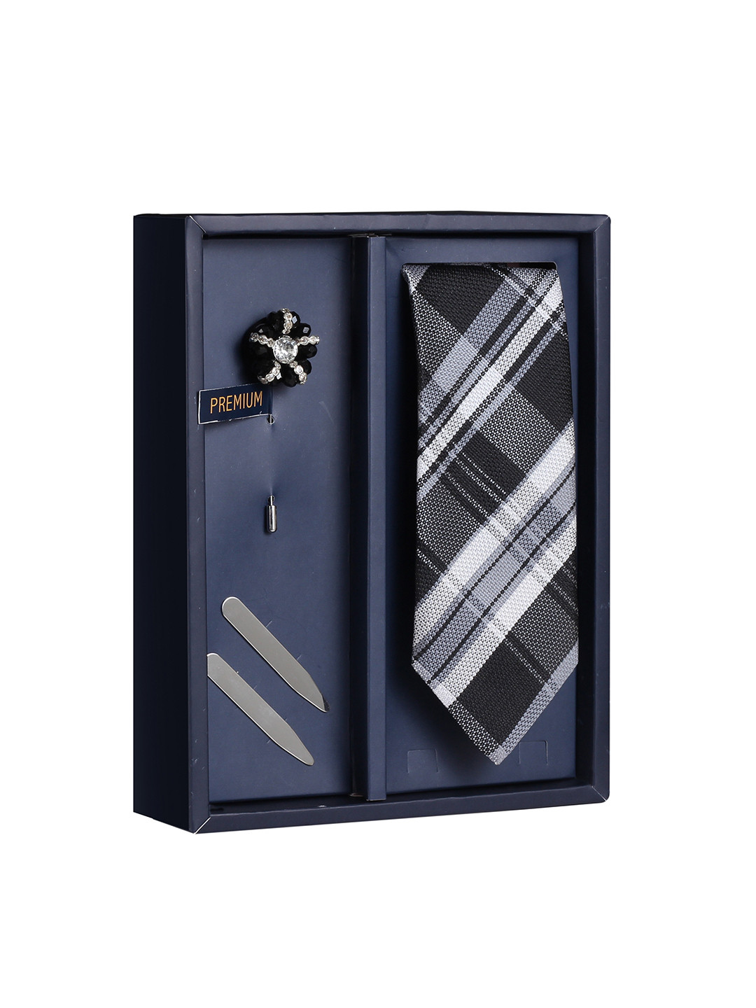 PELUCHE Men Black & Grey 3 Pc Accessory Gift Set