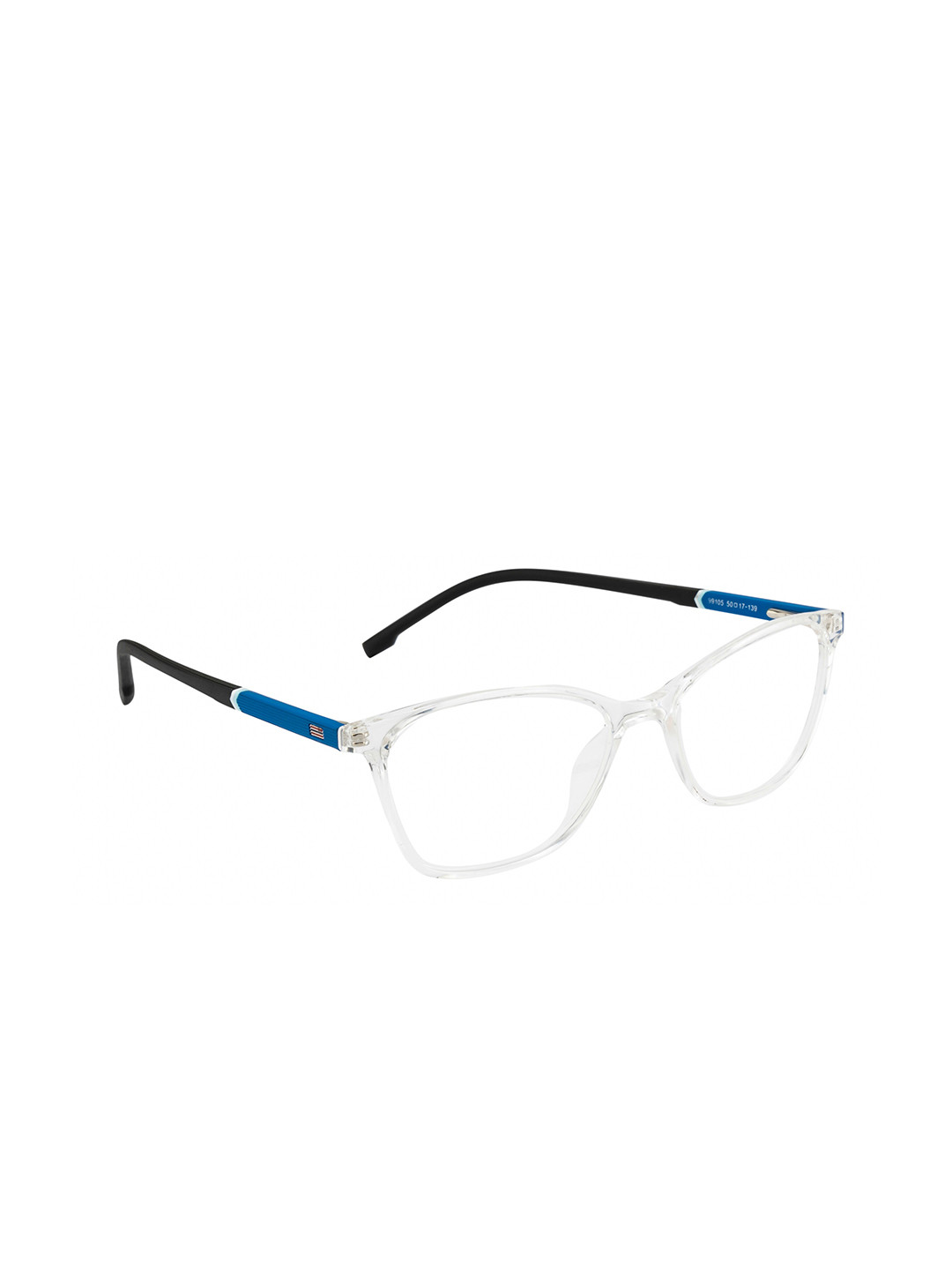 Gold Berg Women Black & Blue Full Rim Wayfarer Frames Eyeglasses