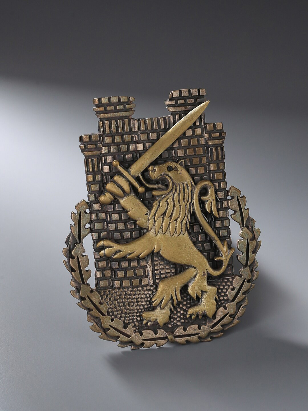 COSA NOSTRAA Metallic-Toned The Lion Battalion Brooch