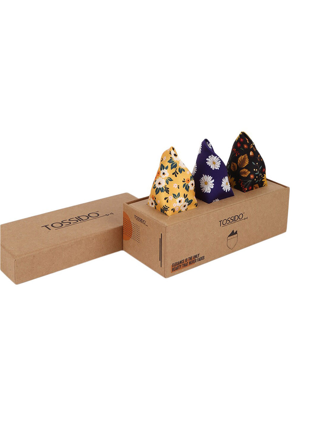 Tossido Men Set of 3 Men Printed Pocket Squares