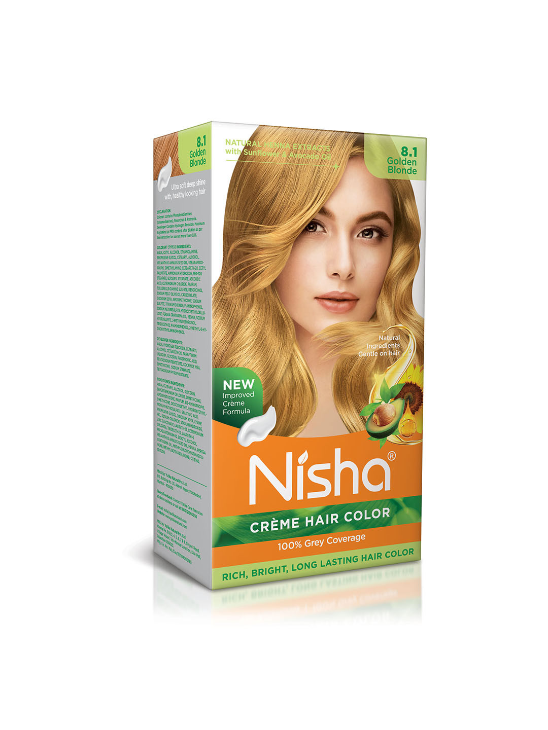 Nisha Henna Extracts Creme - Golden Blonde