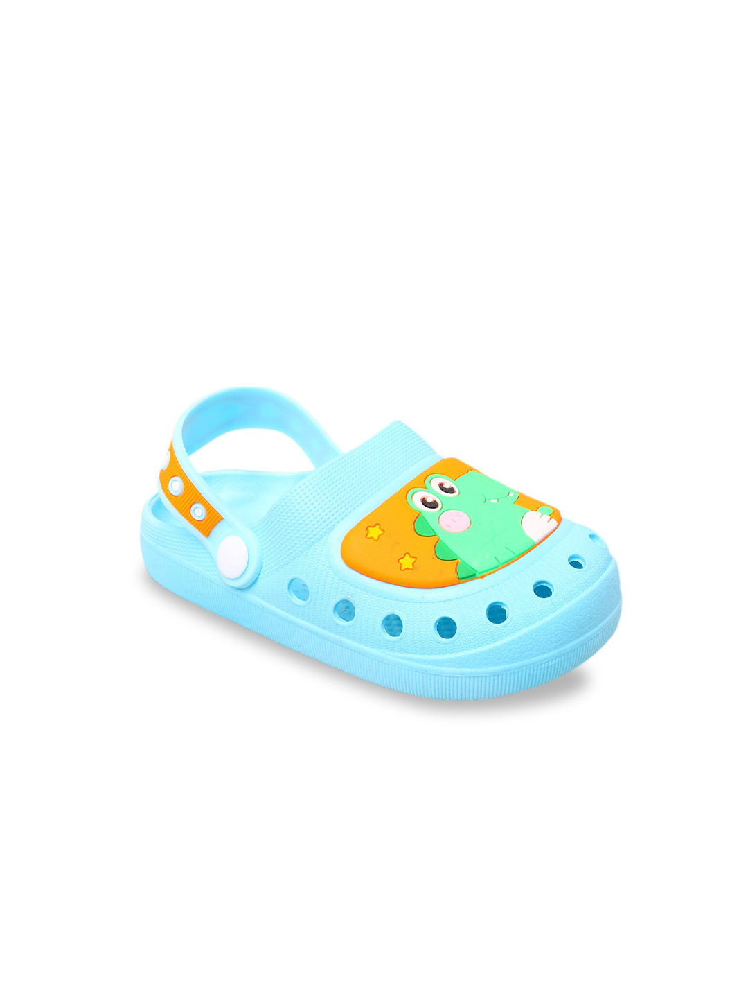 Yellow Bee Boys Blue & Green Clogs Sandals