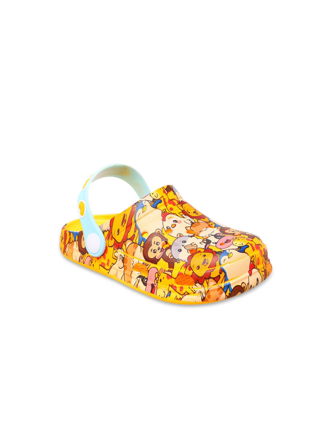 Yellow Bee Boys Yellow & Brown Clogs Sandals