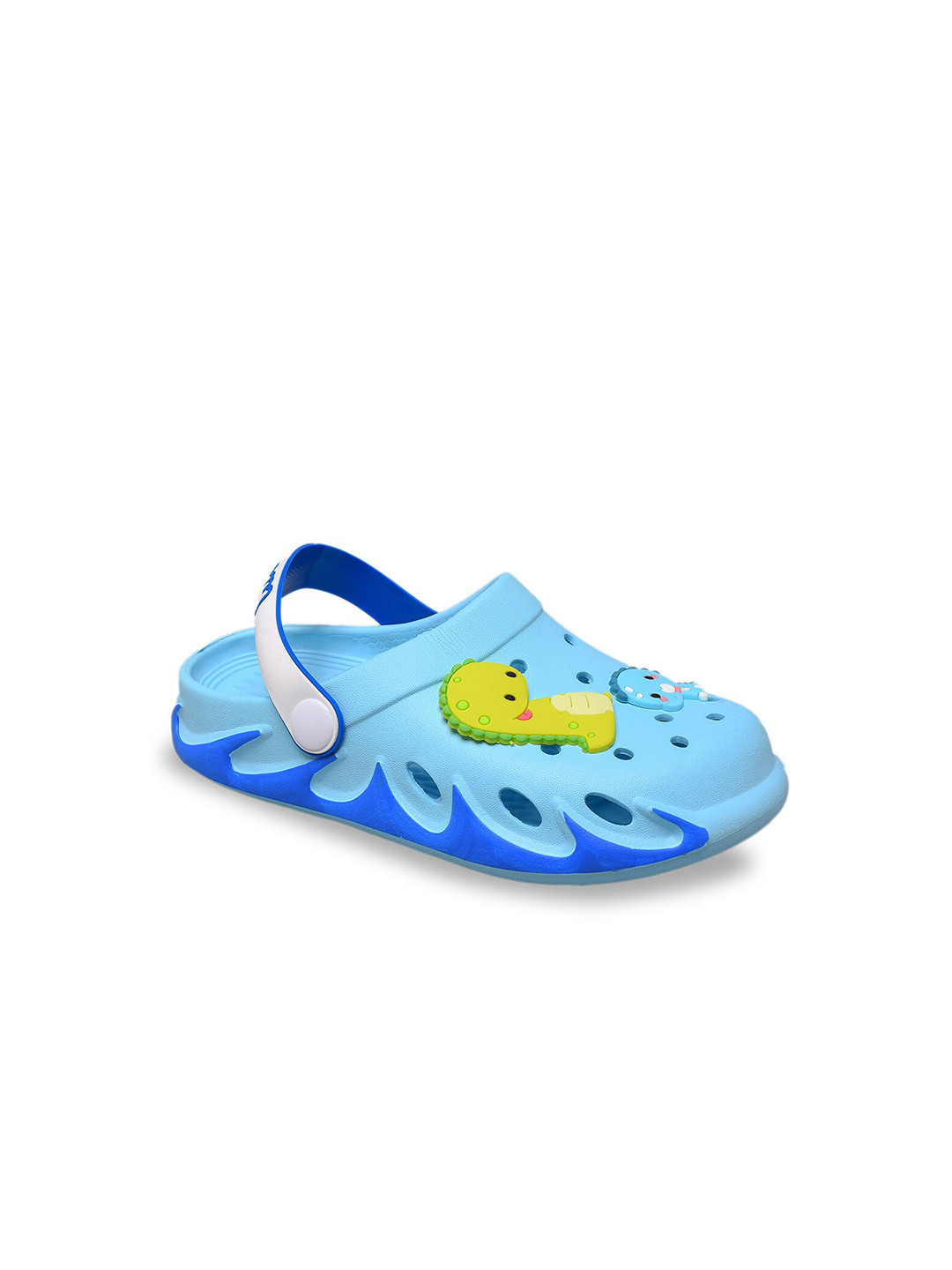 Yellow Bee Boys Blue & Yellow Clogs Sandals
