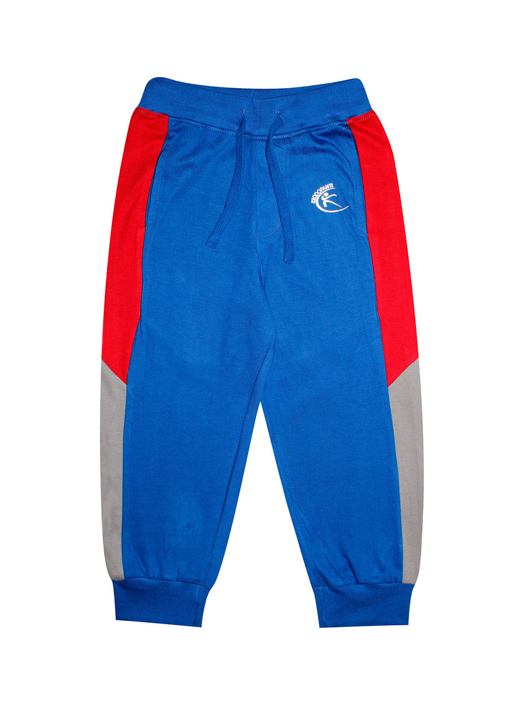 KiddoPanti Boys Blue Cut and Sew Side Panel Tack pant