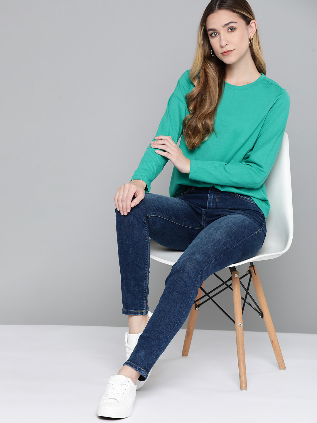 Chemistry Women Sea Green T-shirt