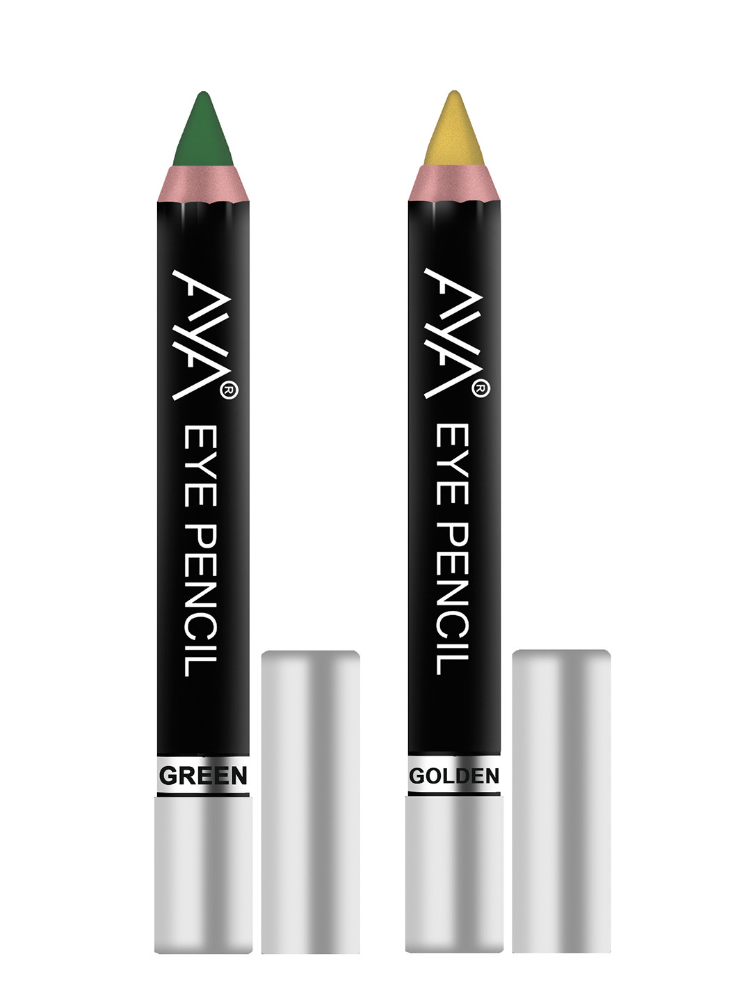 AYA Set of 2 Eye Liner Kajal - Green and Golden