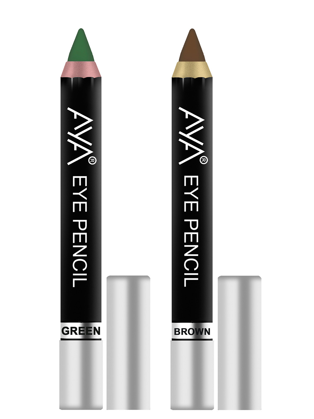 AYA Set of 2 Eye Liner Kajal - Green and Brown