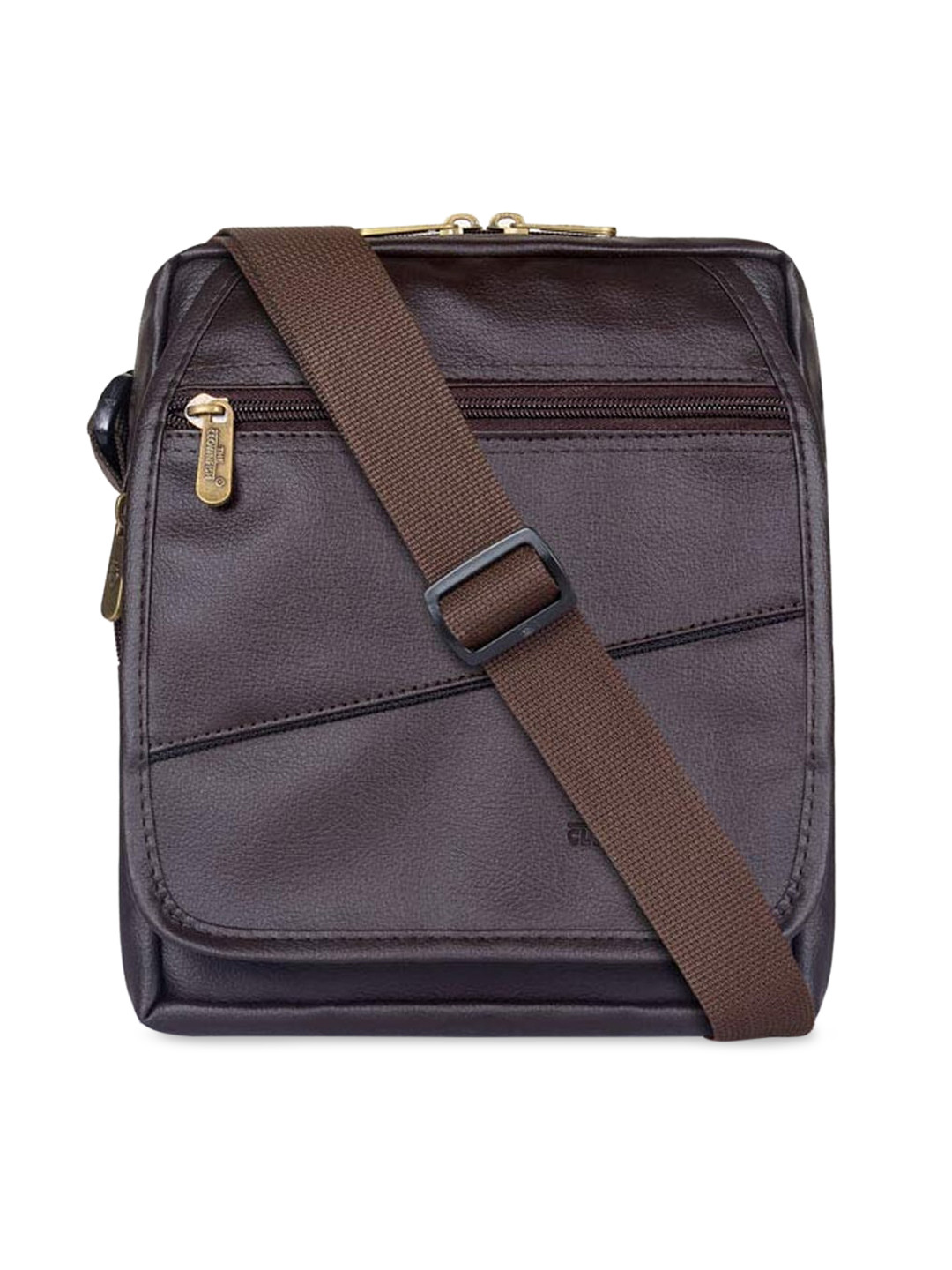 THE CLOWNFISH Unisex Black Messenger Bag