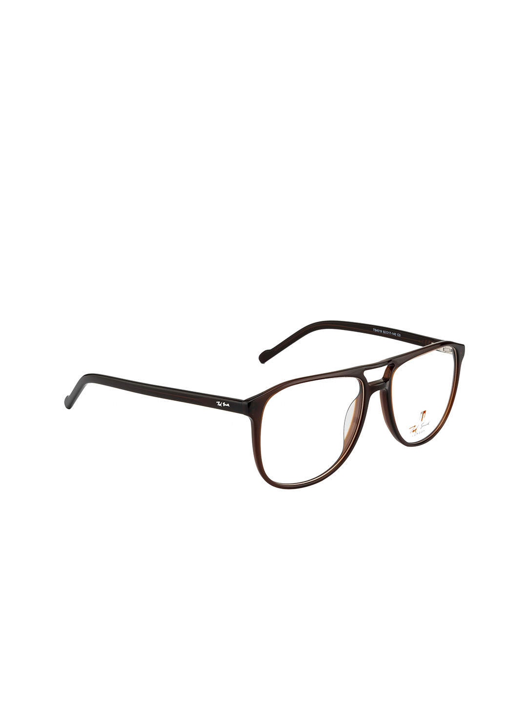 Ted Smith Unisex Brown Full Rim Aviator Frames TS-320_C3
