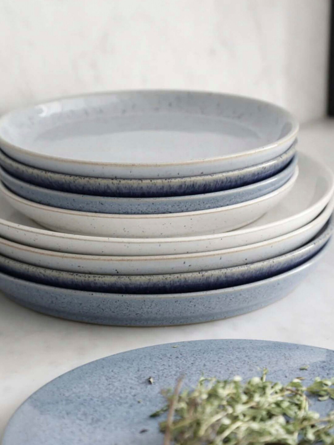 Denby  Blue Pebble Small Coupe Plate