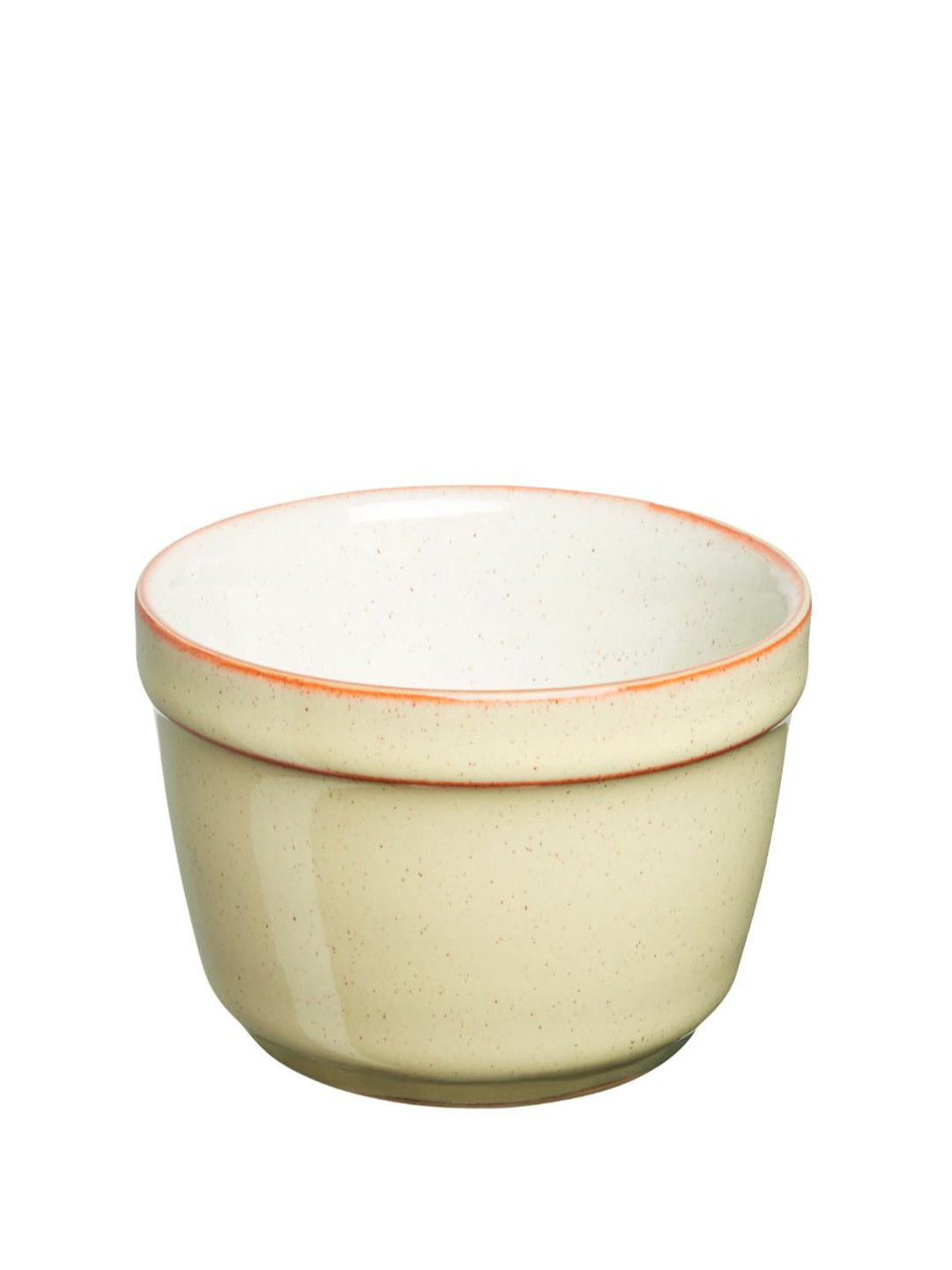 Denby Yellow 1 Pieces Handcrafted Printed Stoneware Glossy Bowls