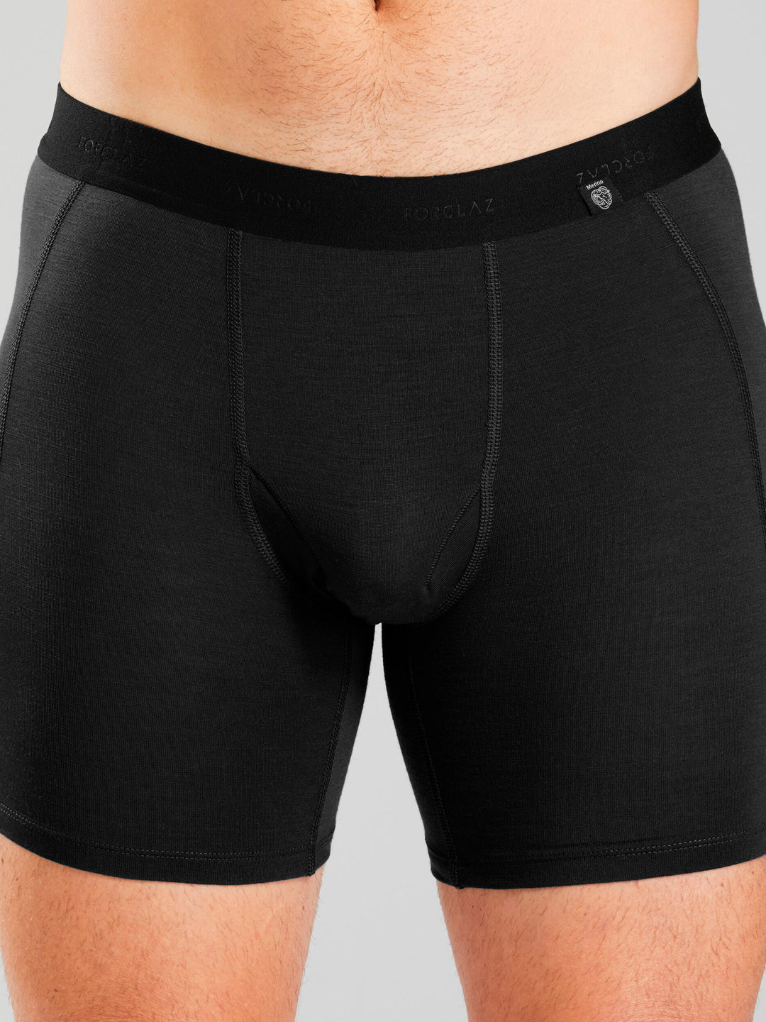 Decathlon FORCLAZ - Men Black Mountain Hiking And Trekking Base Layer Boxers