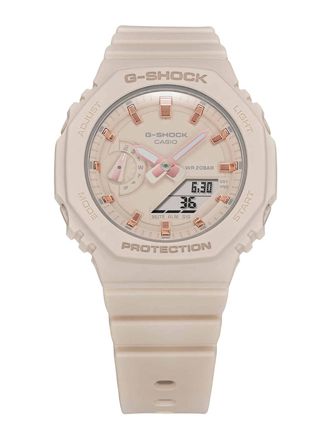CASIO Women G-Shock GMA-S2100-4ADR Pink Analog-Digital Dial Pink Resin Strap Watch G1109