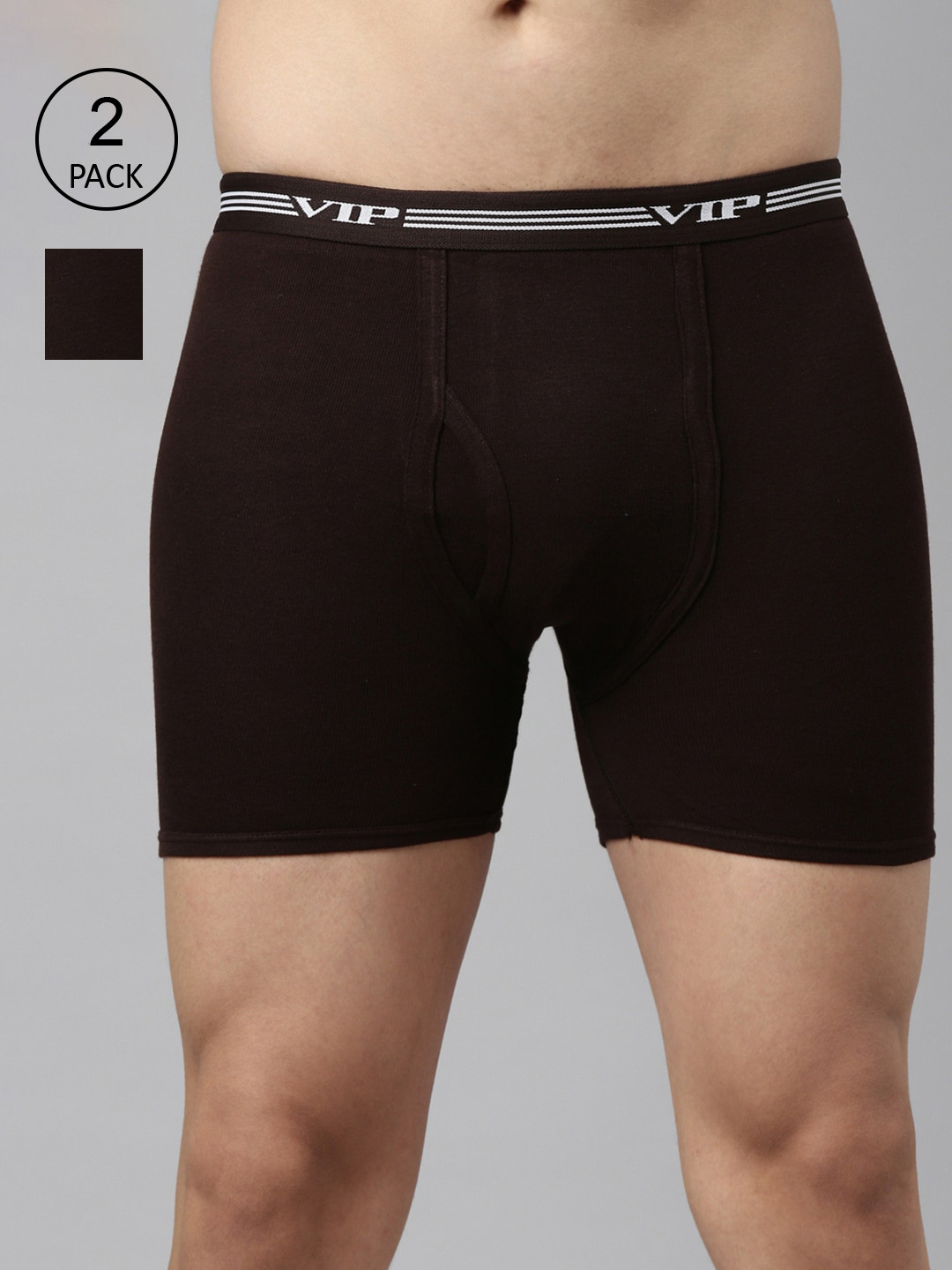 VIP Men Pack Of 2 Assorted Pure Cotton Trunks ADVANTA_95
