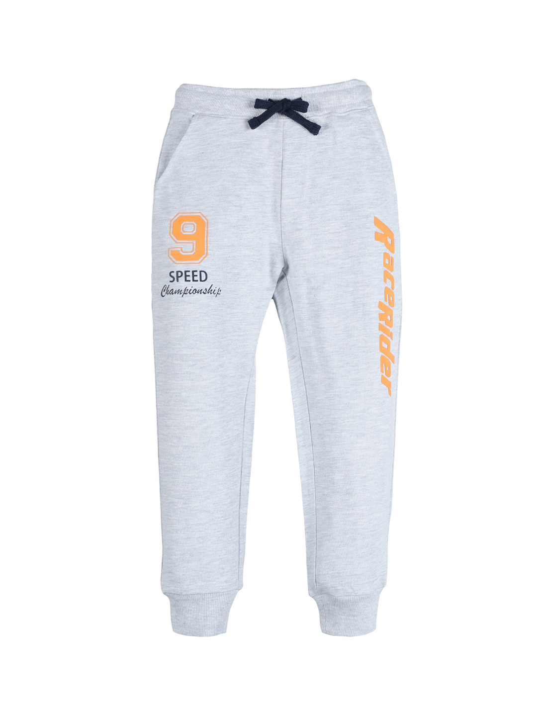 PLUM TREE Boys Grey Solid Pure Premium Cotton Joggers