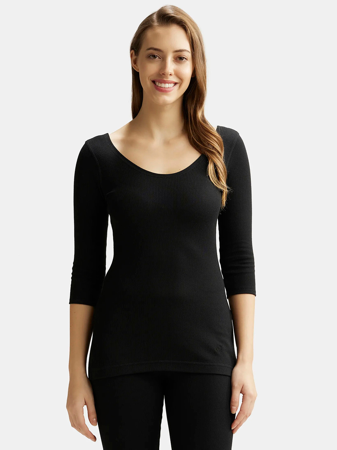 Jockey Women Super Combed Cotton Thermal Top with StayWarm Technology - 2503