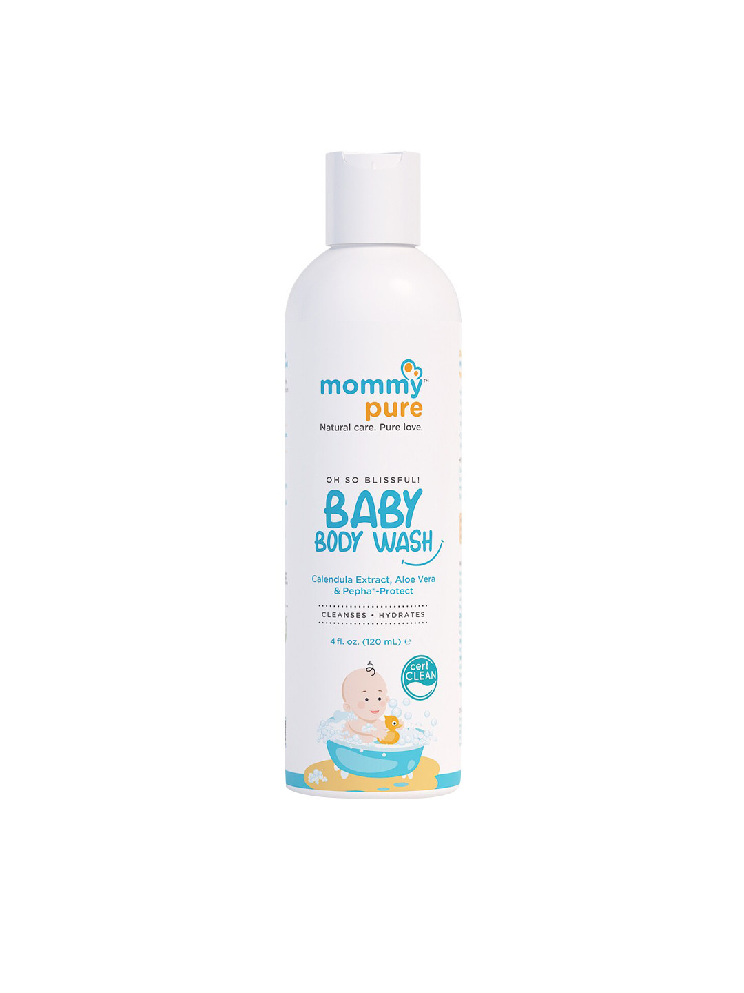 Mommypure Certified Clean & Natural Tear-Free Baby Wash 120ml