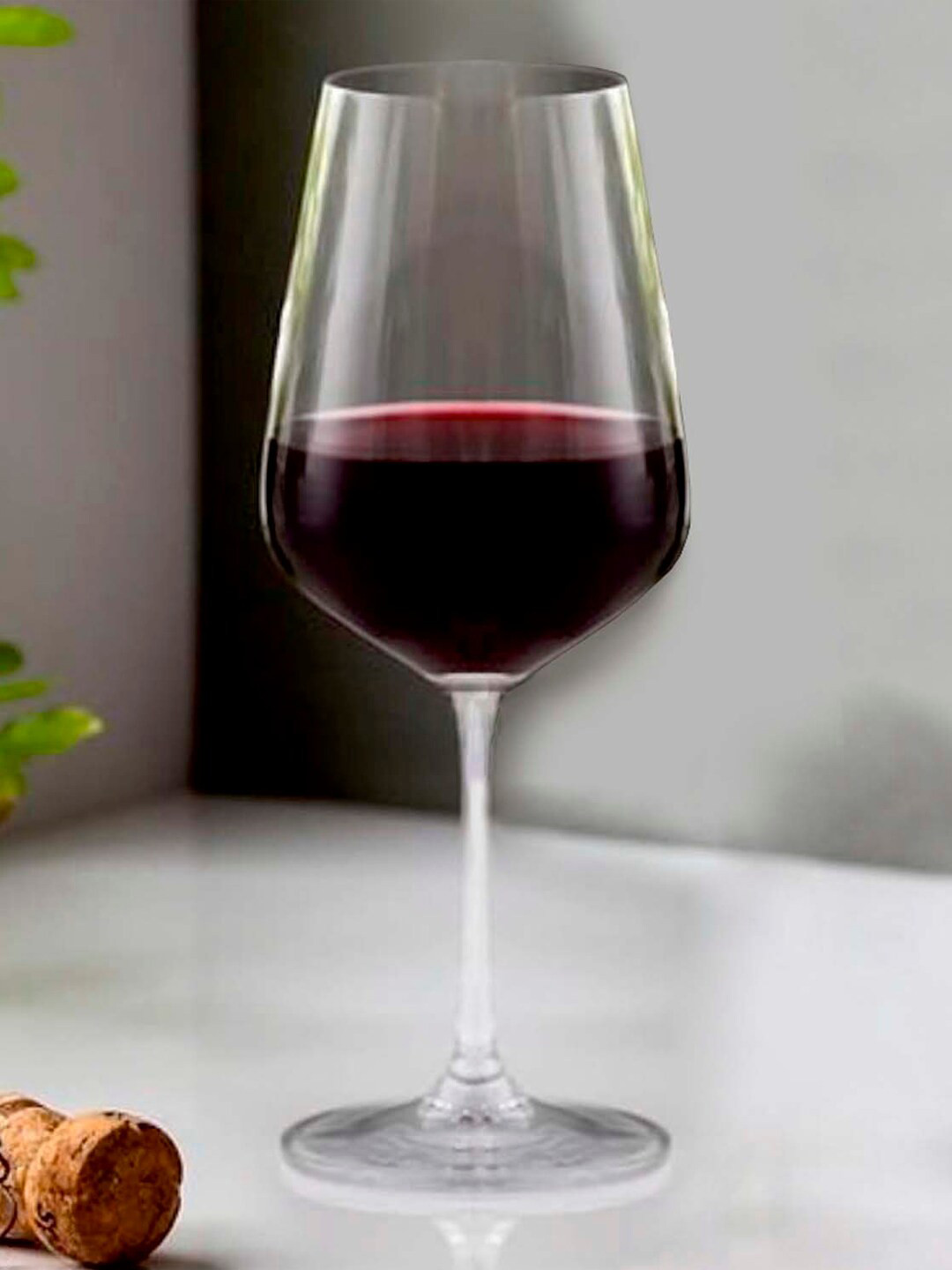 Dartington Set Of 4 Transparent Crystal Cheers Red Wine Glass