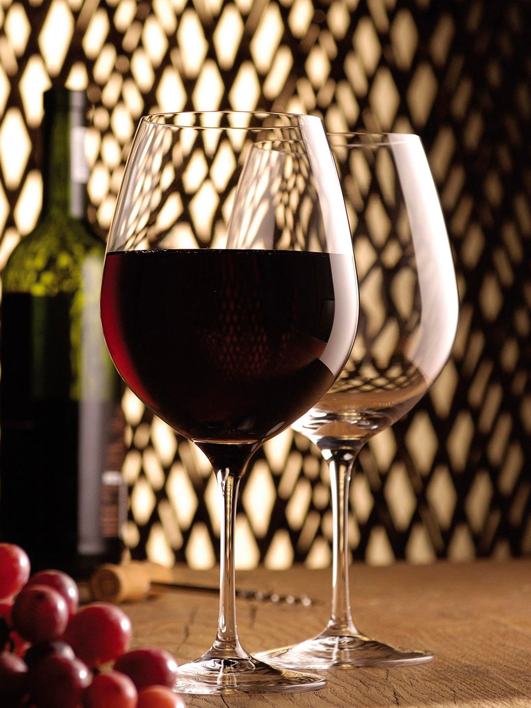 DARTINGTON Set of 2 Transparent Crystal Wine Master Bordeaux Glass