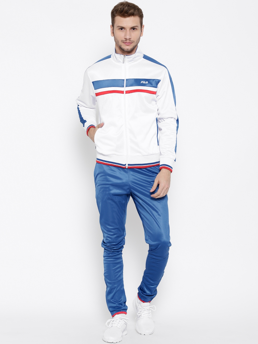 Fila white tracksuit new arrivals