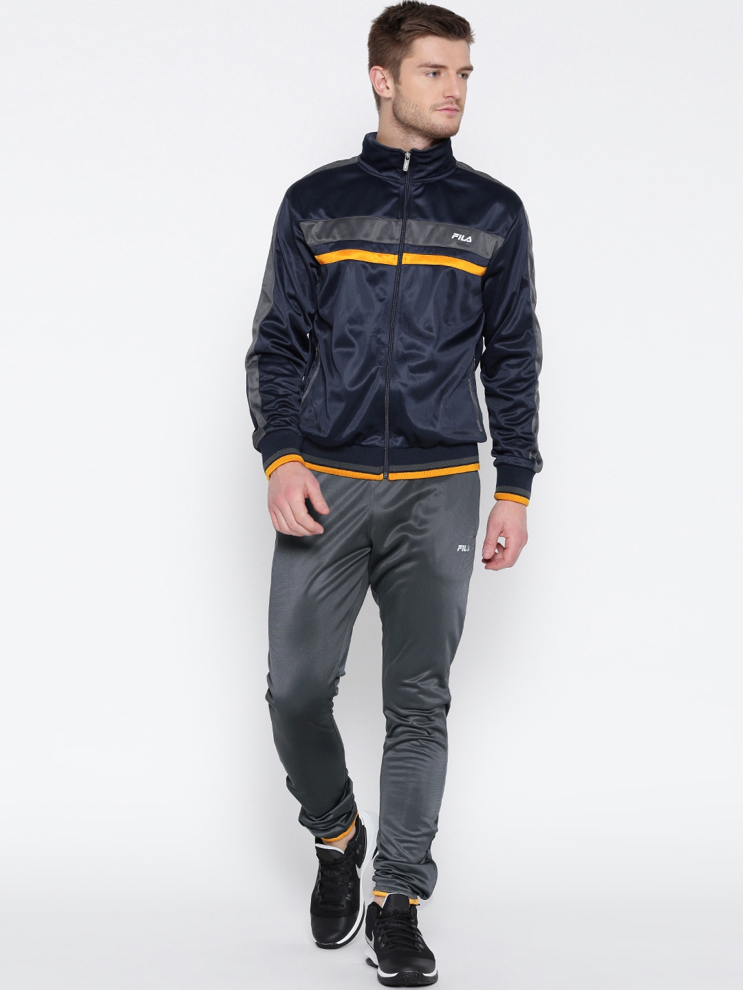 Fila sweatsuit mens gold top