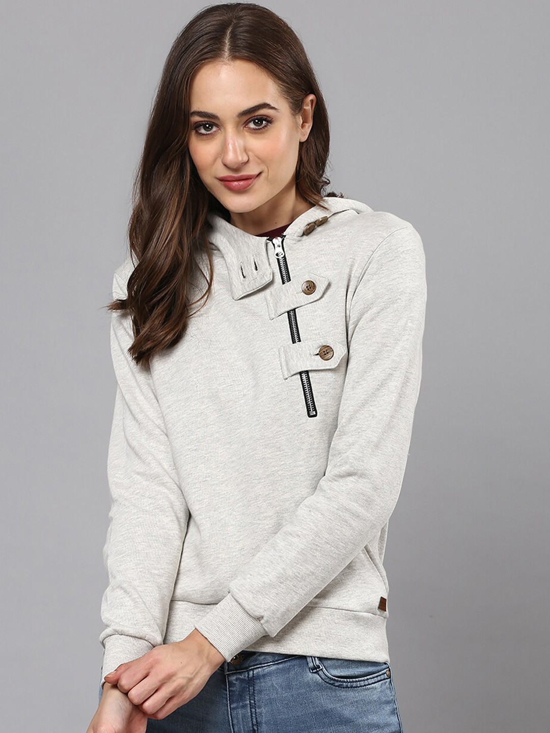 PINACOLADA Women Cream-Coloured Solid Casual Jacket