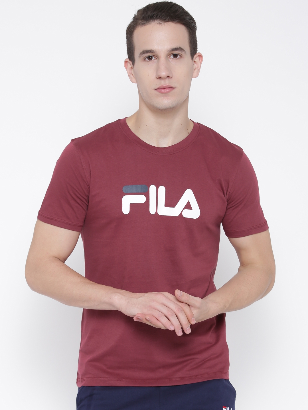 Maroon 2025 fila shirt