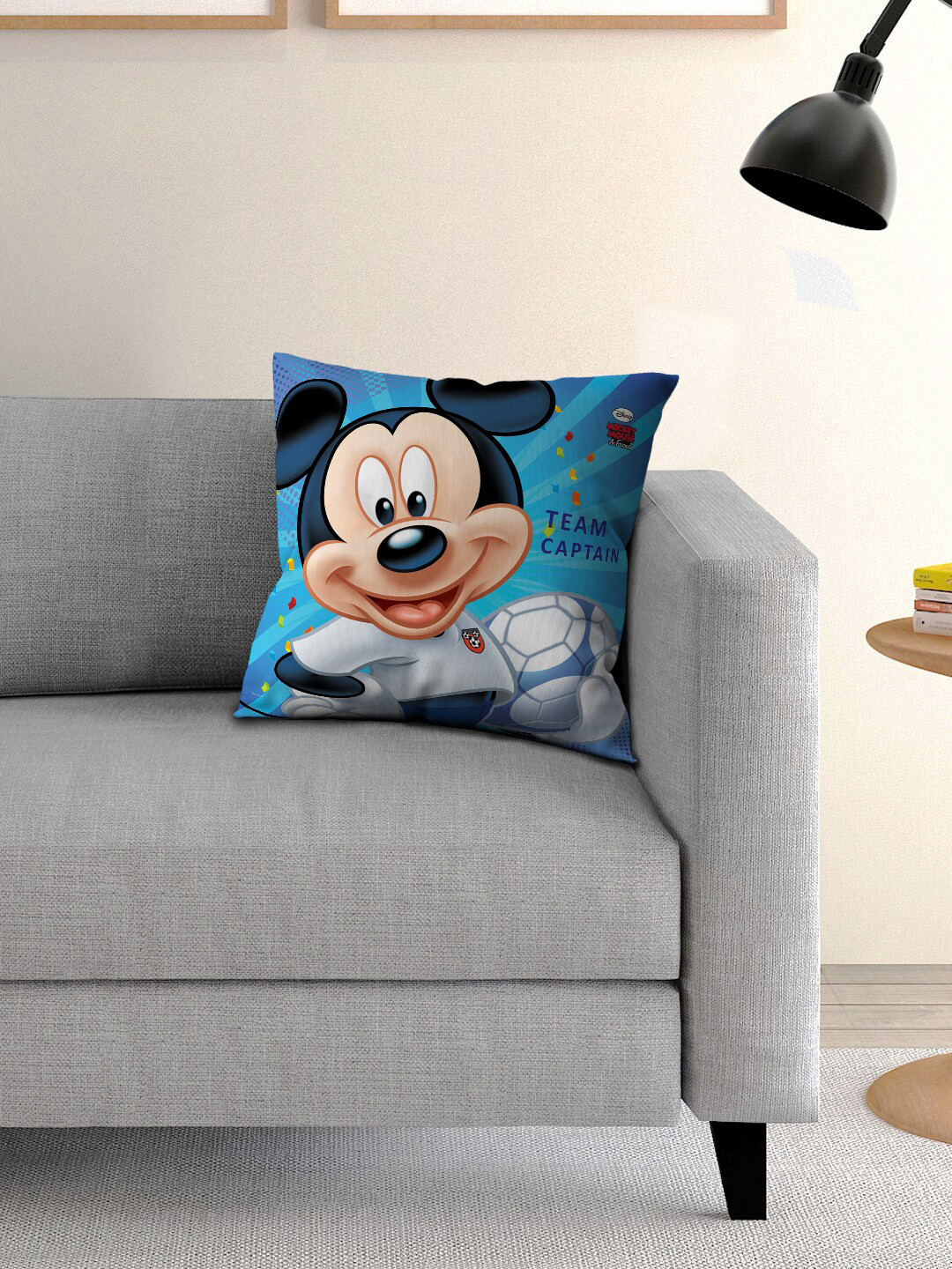 Disney Minnie Multicoloured Single Cartoon Character Printed 40x40 cm Square Cushion Cover