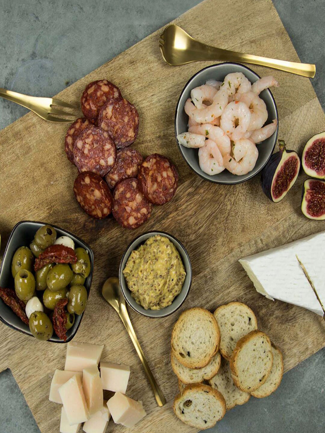 Amefa Gold-Toned & 10 Pieces Stainless Steel Glossy Spoon