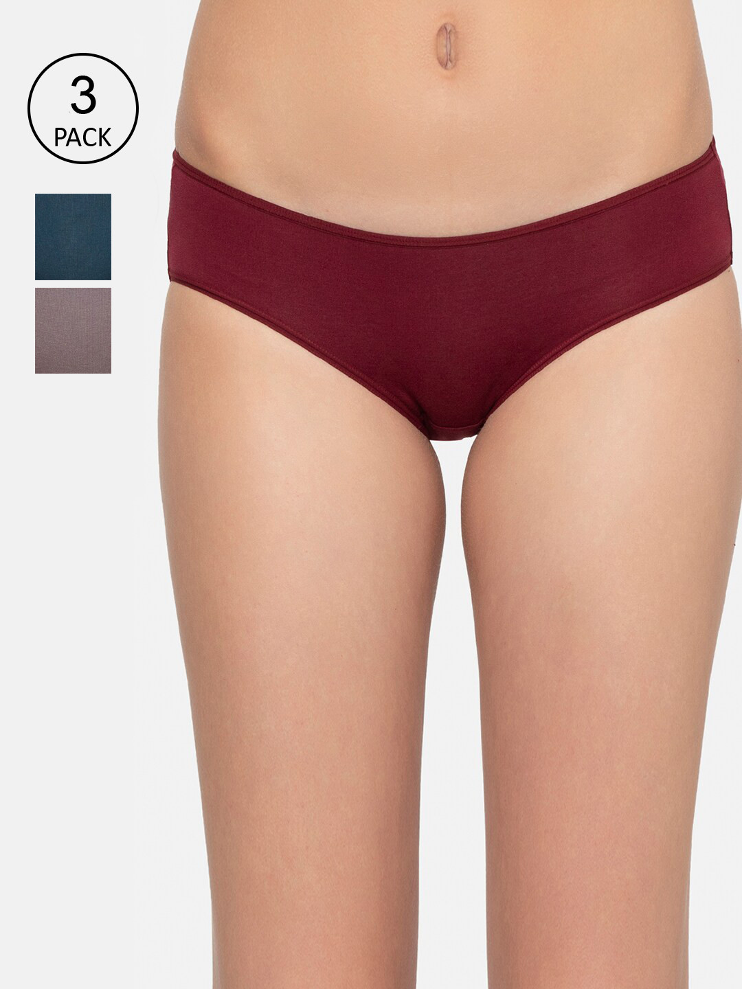 Triumph Stretty Cotton 80 Medium Coverage Midi Brief - Pack of 3