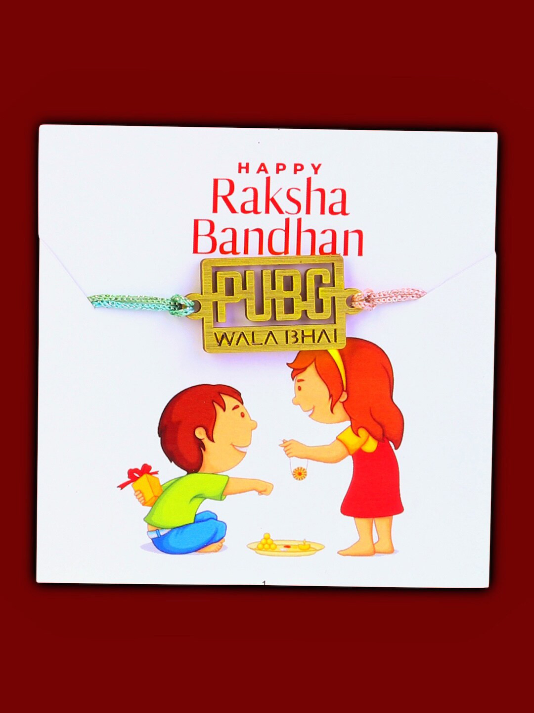 Digital Dress Room Men Gold-Toned PUBG WALA BHAI Pendant