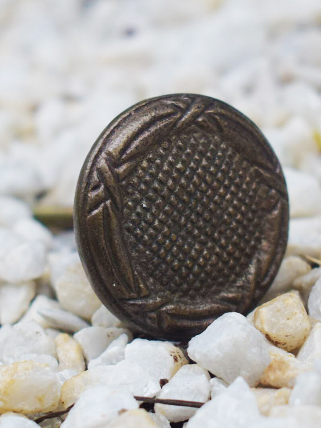 The Decor Mart Set Of 6 Copper Antique Brass Metal Decorative Knobs