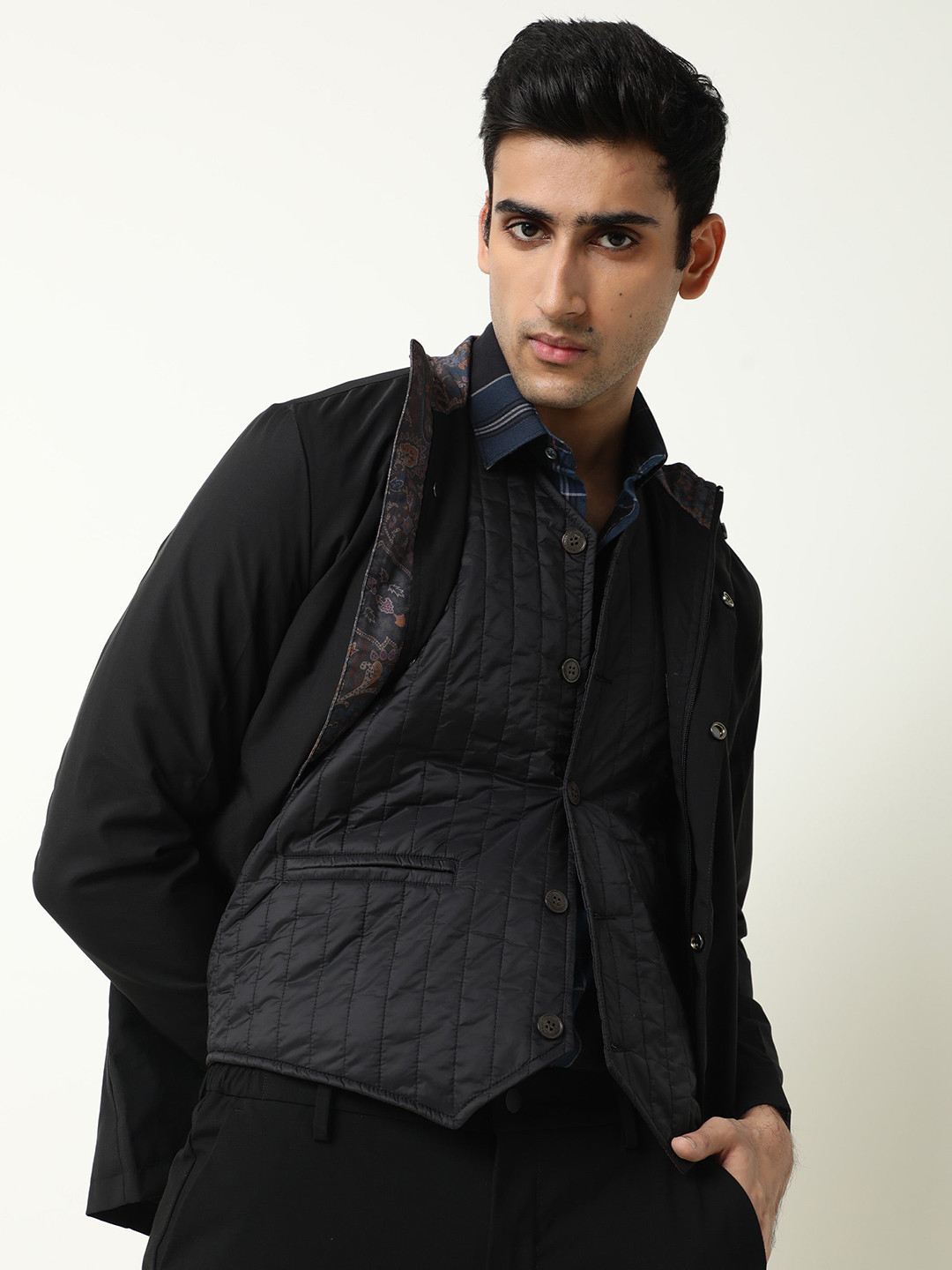 RARE RABBIT Men Berry Tailored Fit Lightweight Jacket