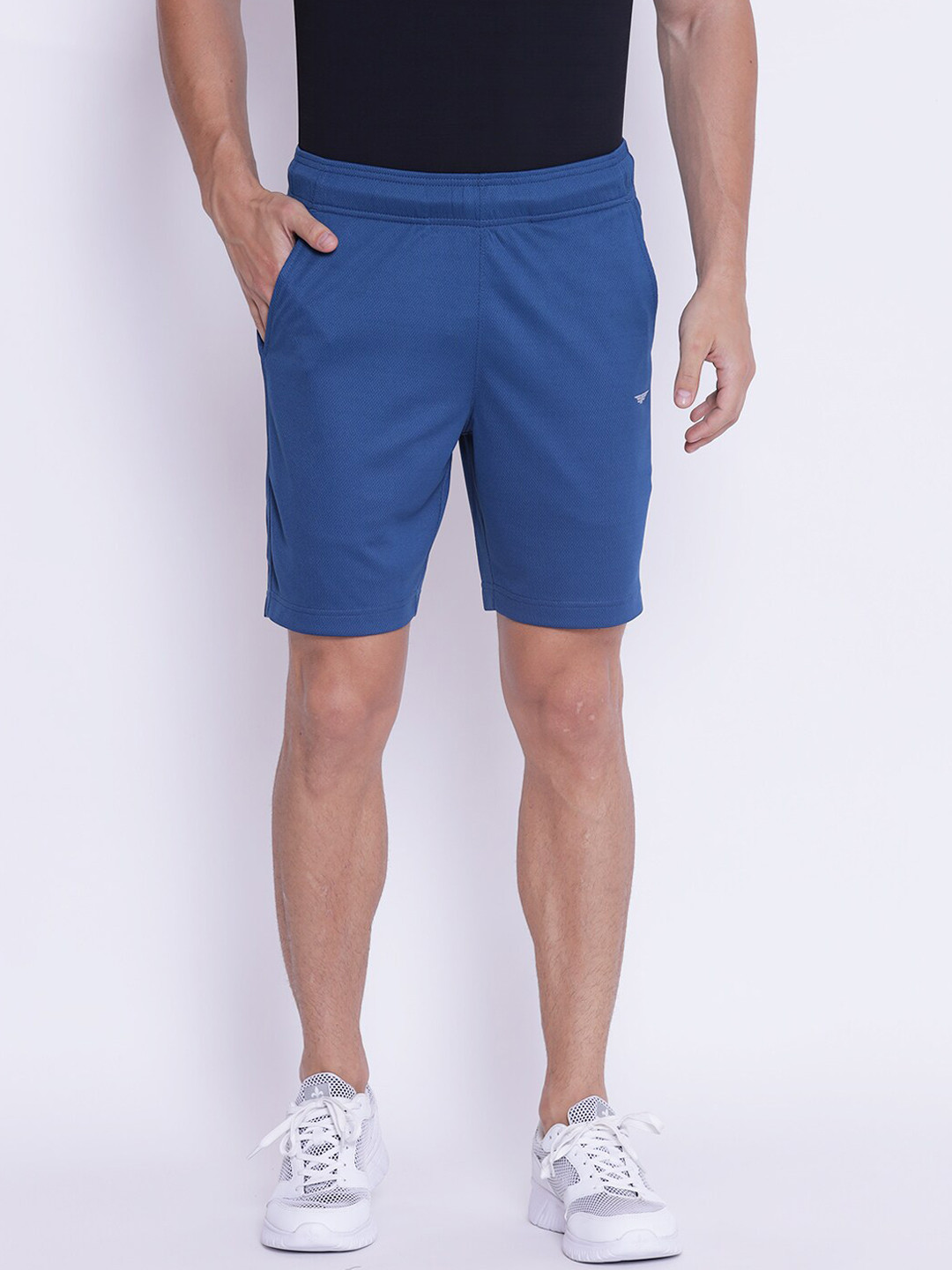 Red Tape Men Blue Mid-Rise Sports Shorts