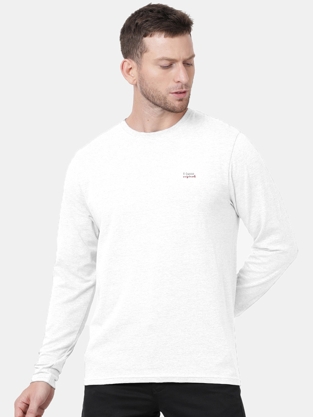 t-base Men White T-shirt
