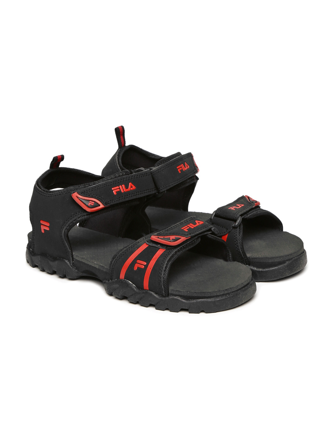 fila red sandals