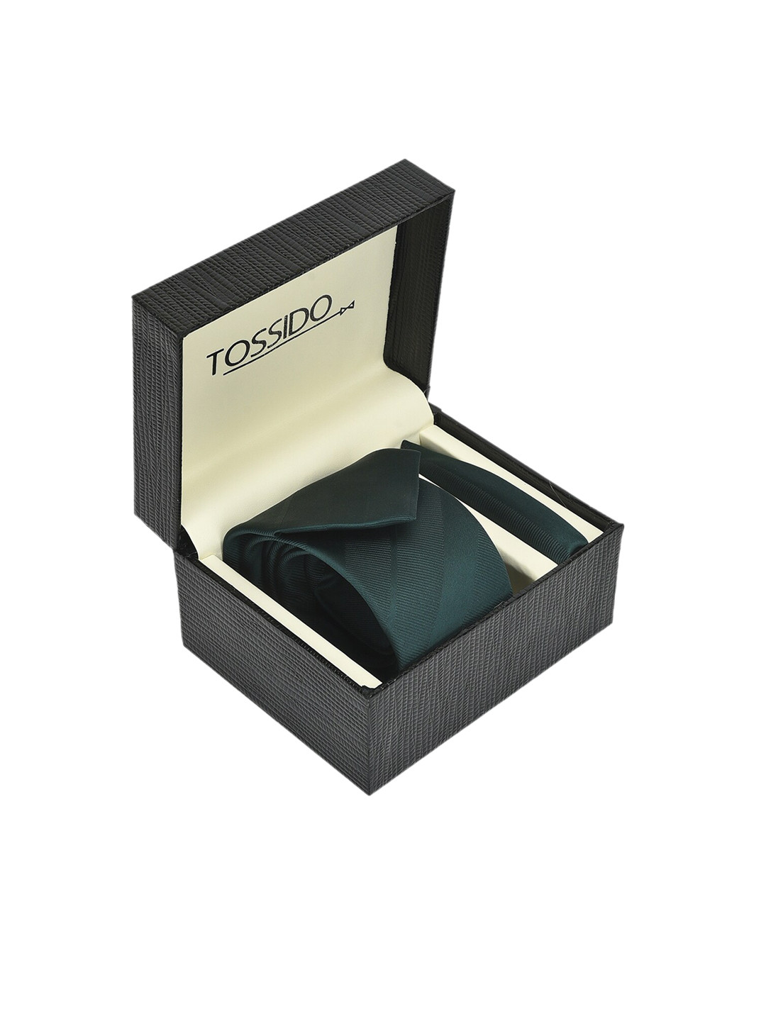Tossido Men Green Solid Accessory Gift Set
